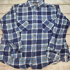 Vintage Outlaw Western Wear Cowboy Flannel Women's Size XL